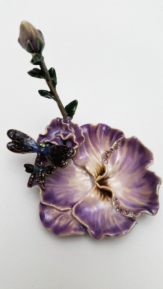 Dragonfly & Flower Ringholder Tray