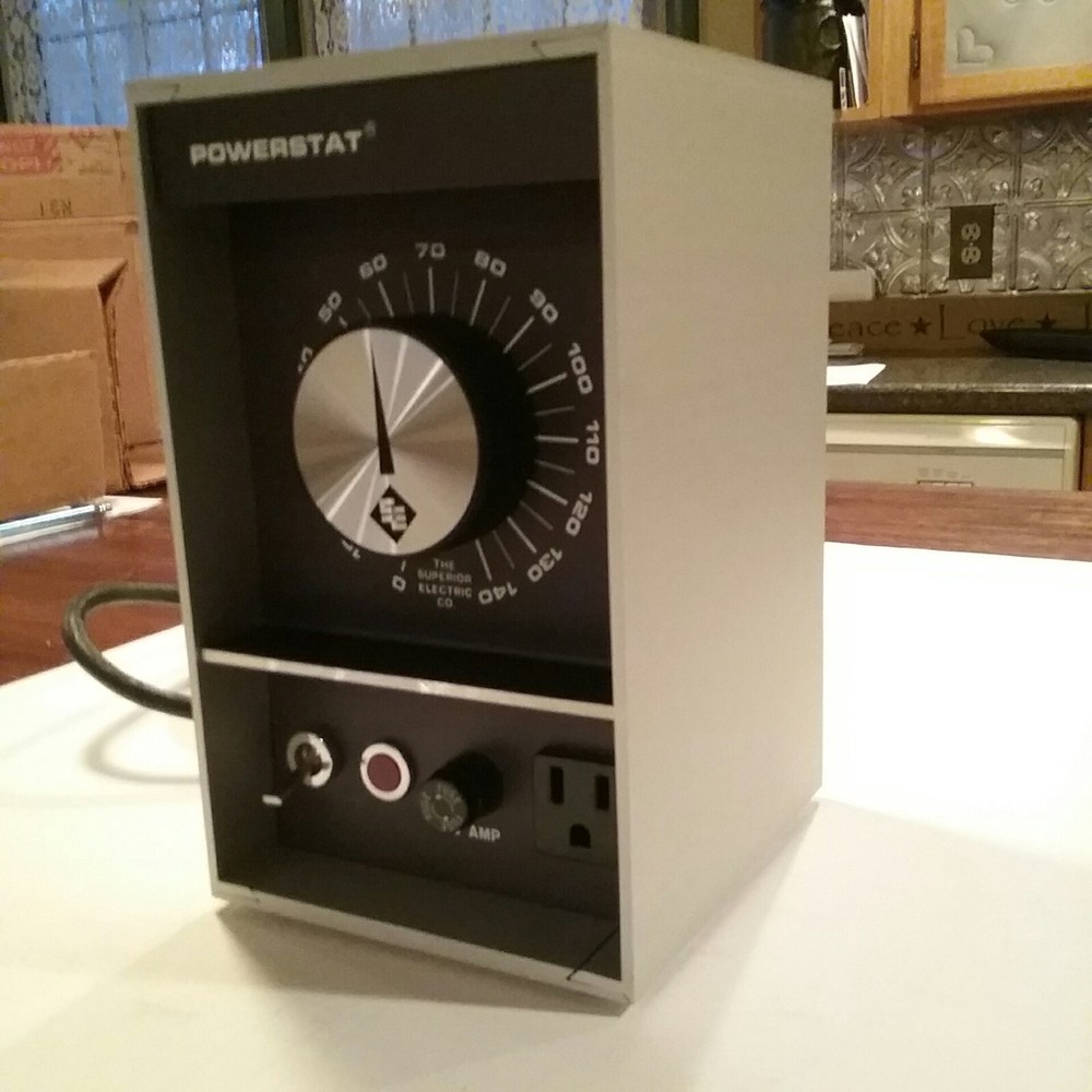 Powerstat Variable Transformer Type N21, Input 120VAC, Output 0-140VAC, 4.5A