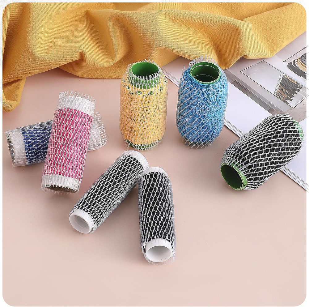 100 Pcs Thread Net Spool Saver, Embroidery Machine Thread Spools Sleeve Nets for