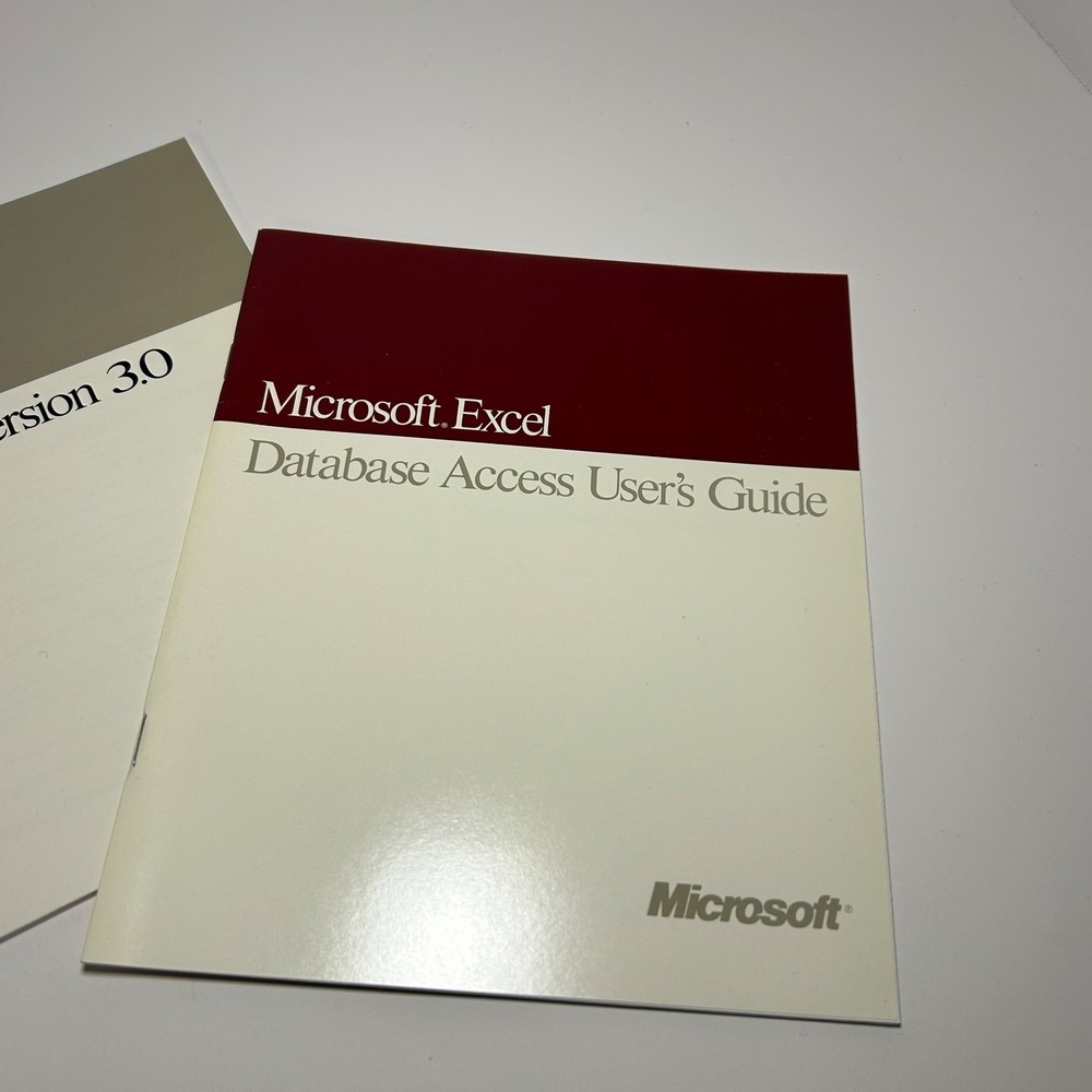 Microsoft Excel Upgrading to 3.0 & Database Access User's Guide