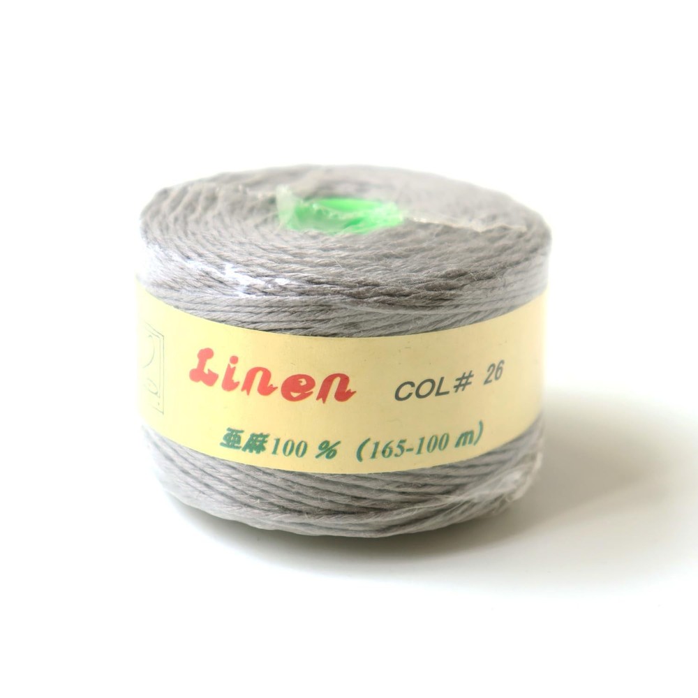 Nippon Chuko Color Linen Cord 1mm x 100m (Gray)