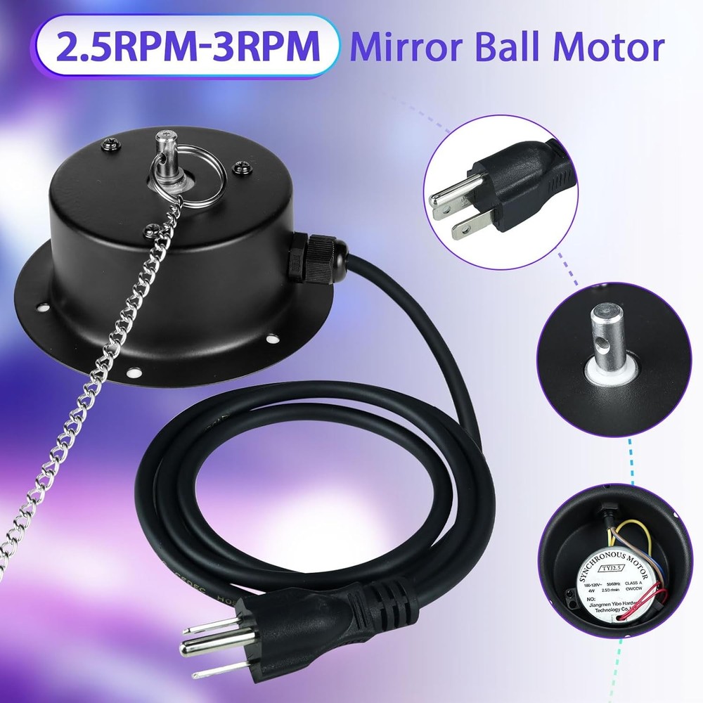 DJ Disco Ball Rotation Motor Party Accessory