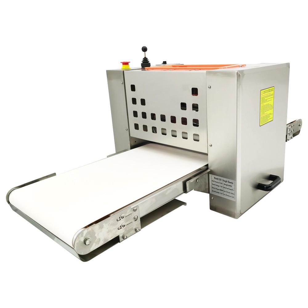 110V Mini Commercial Desktop Pastry Machine Chain Drive Dough Sheeter