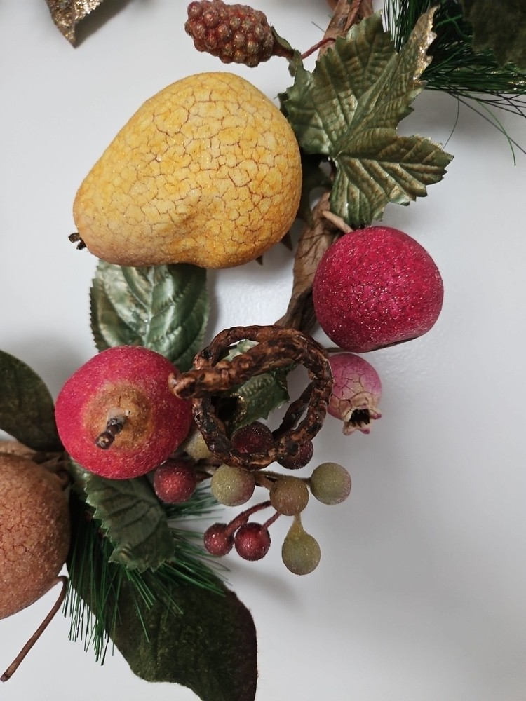 Peach And Wine Haveste Wreath. A4