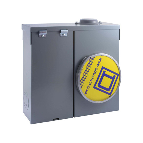 Square D CQRB100CP 100-Amp Meter Socket Load Center - Quantity 1