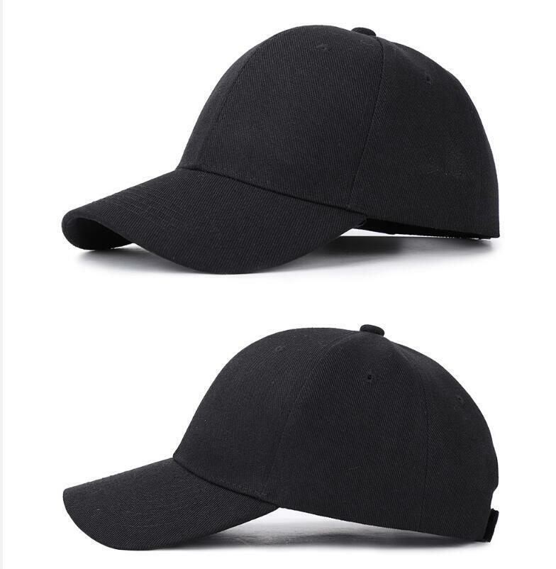 Mens Womens Baseball Cap Strap Back Adjustable Blank Plain Solid Hat Visor Caps