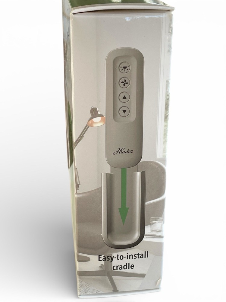 Hunter 99770 Universal Fan-Light Remote Control with Receiver & Wall Cradle