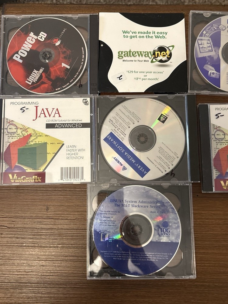 7 Lot CD Software ~ Start Up~Drivers~System Recovery Redhat Java