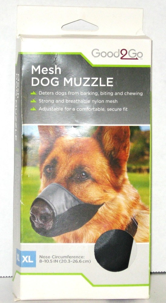 Good to go Dog Muzzle,  Adjustable Soft Mesh,  Size X-Large New