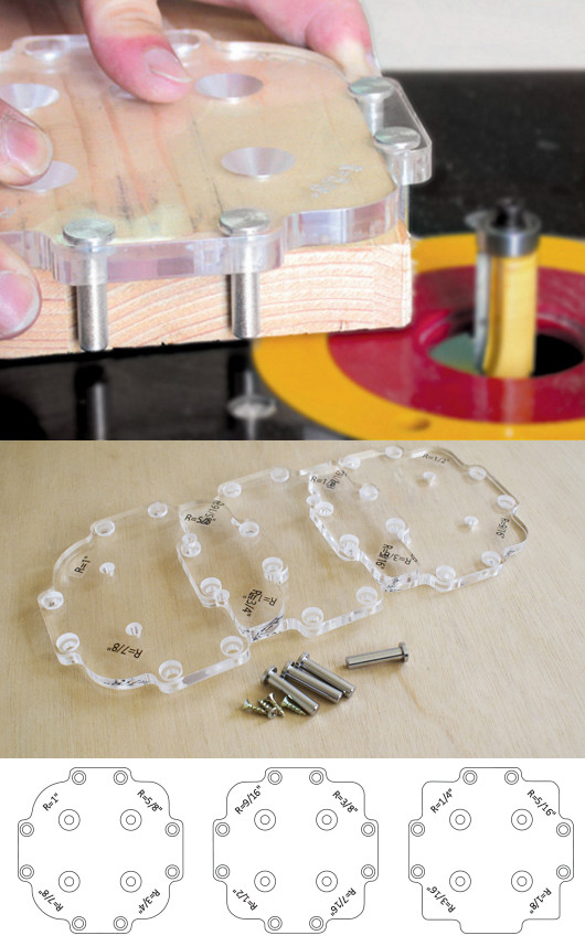 Universal Router Plate For Porter Cable® Type Template Guides