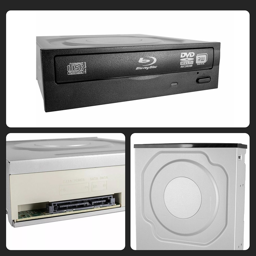 Internal SATA Blu-ray Player 12X BD Reader Combo 5.25 Desktop PC DVD CD Drive