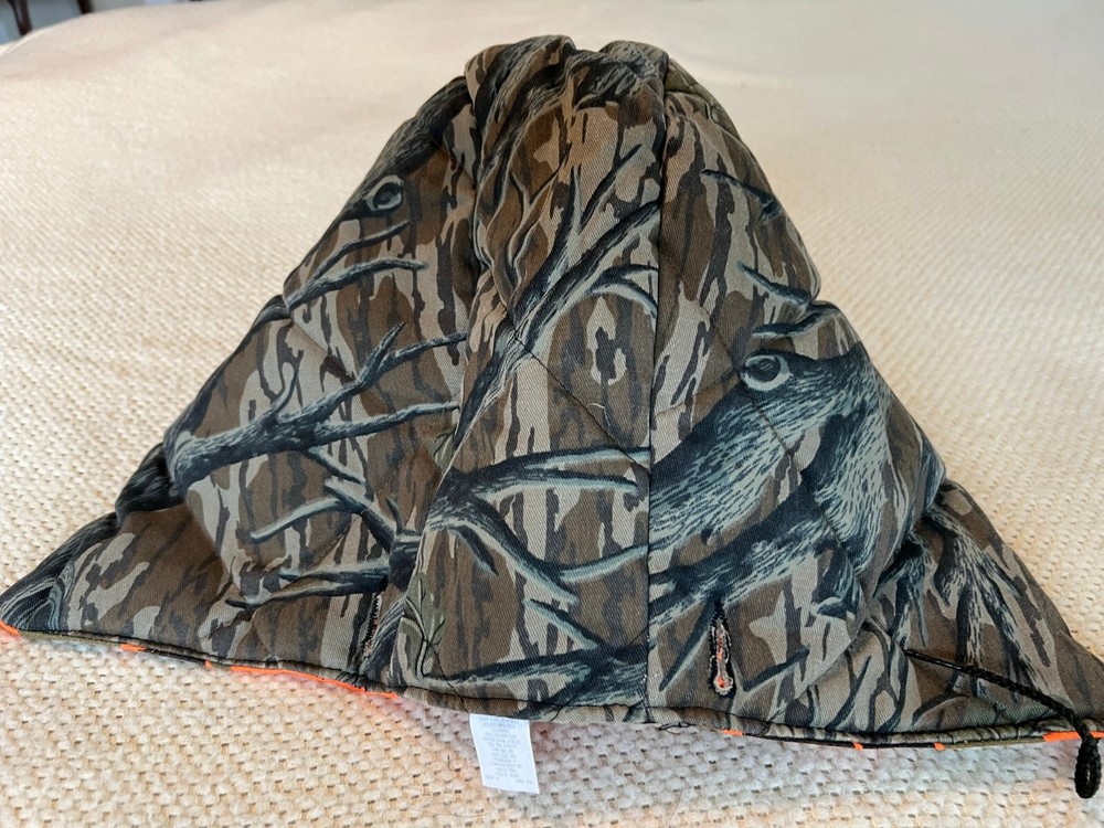 Camouflage Hunting Button-on Hood Reversible