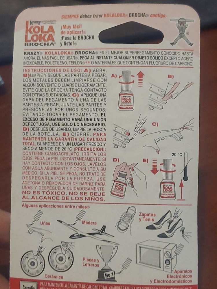 Kola Loka Brocha Pegamento Instantaneo