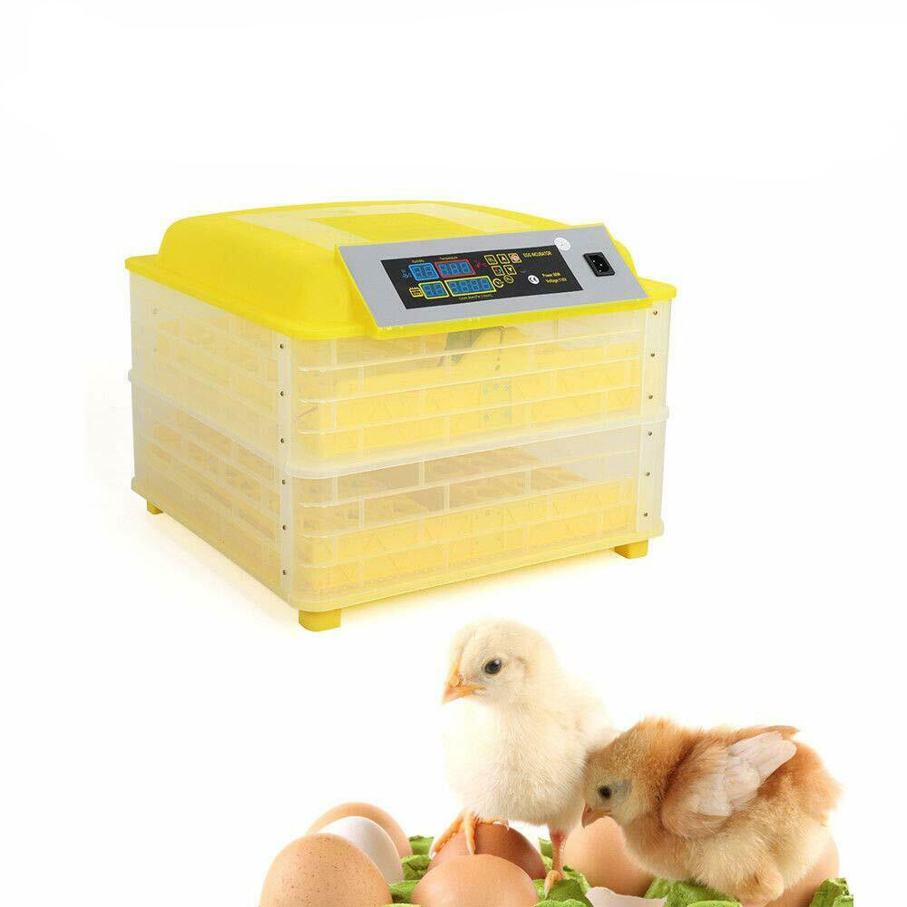 Egg Bird Incubator 96 Eggs Automatic Poultry Hatcher Breeder Digital Display