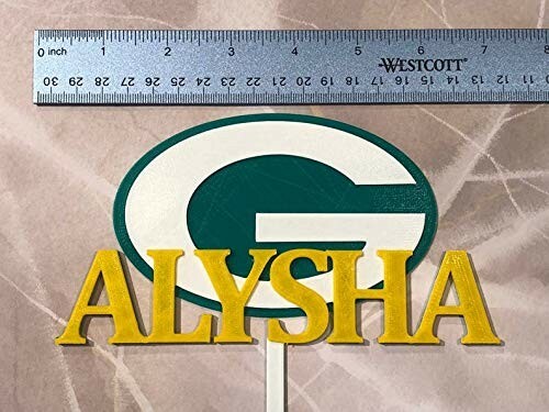 Green Bay Packers Personalized Cake Topper NFL