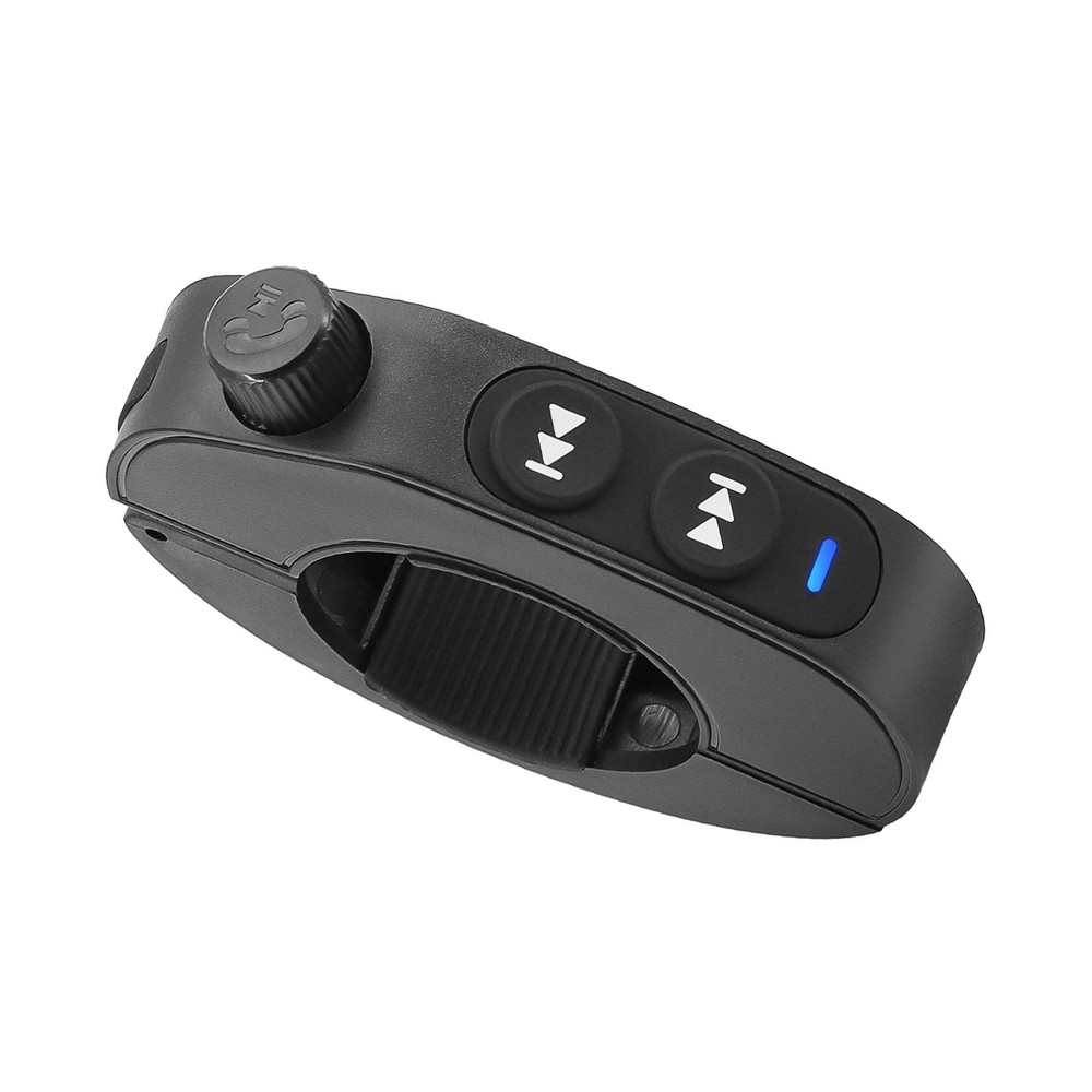 Black Wireless Bluetooth Media Button Remote Controller For Motorcycle Handleb5w