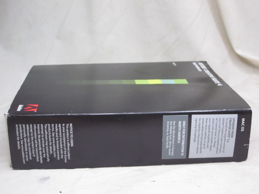 * ADOBE CREATIVE SUITE 4 WEB PREMIUM MAC OS 5.5 MASTER COLLECTION *NOTE