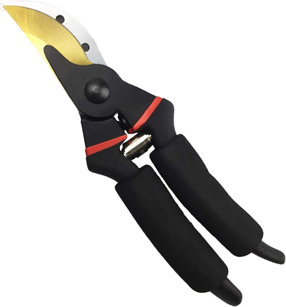 8" Professional Premium Titanium Bypass Pruning Shears, Hand Pruners, Garden Cli