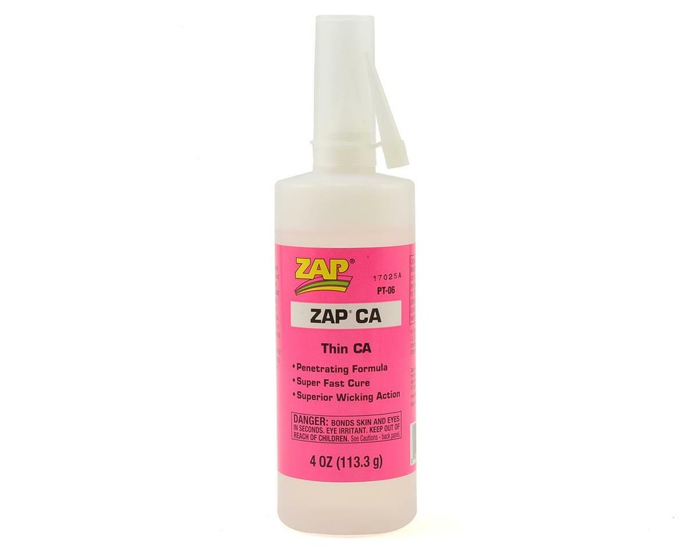 Pacer Technology Zap Thin CA Glue, 4 oz [PAAPT06]