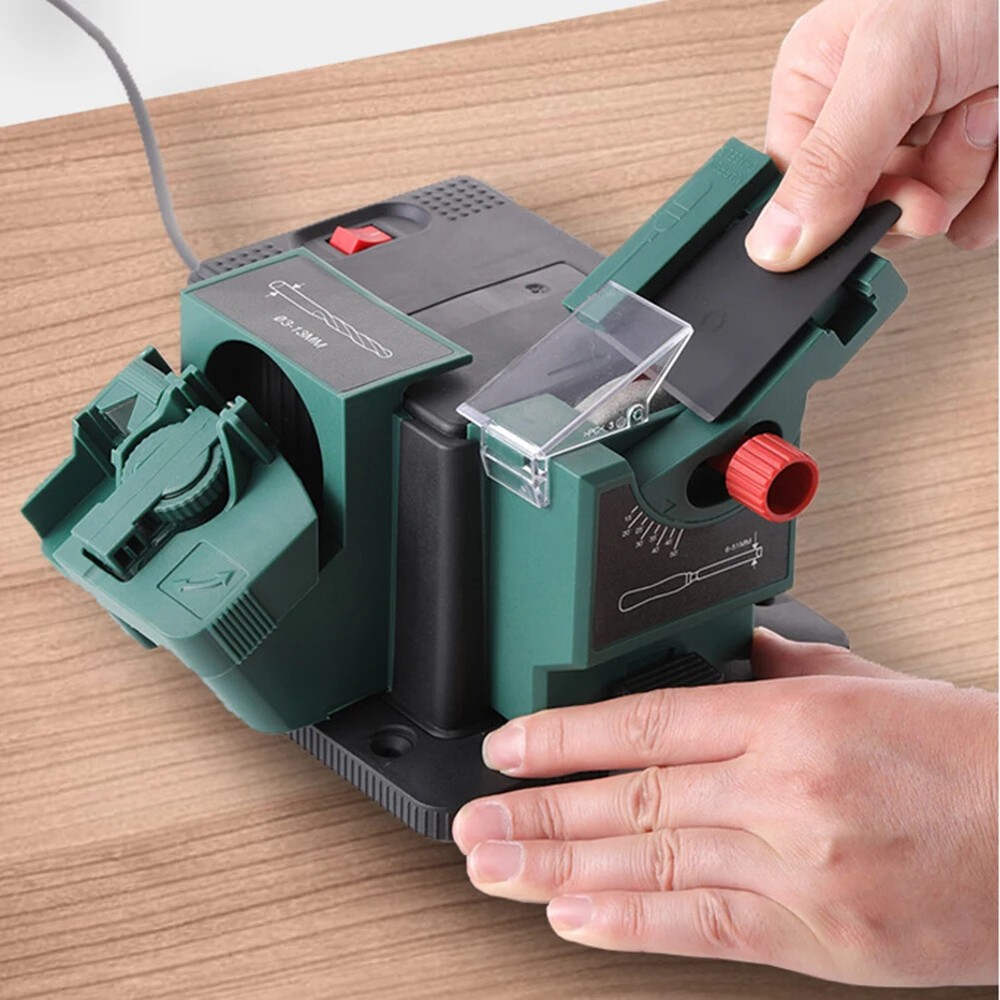 多功能 Electric Drill Bit Sharpener Bench Mounting Sharpening 全新-