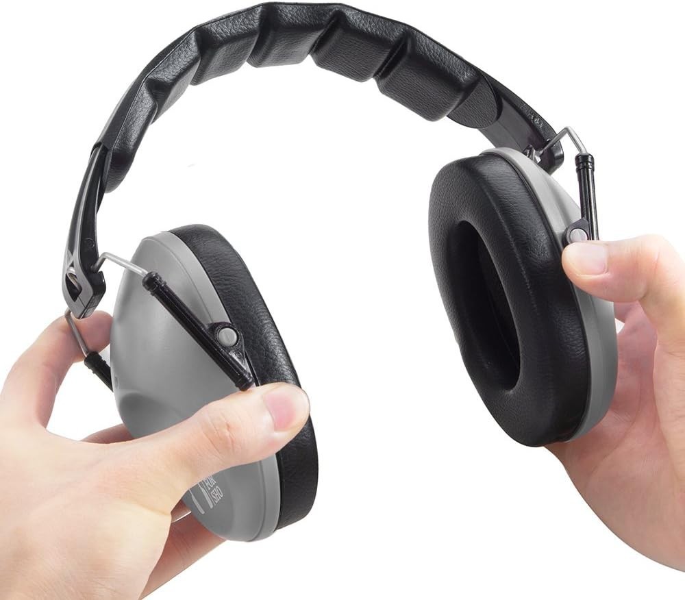 Trusted 34 dB Hearing Protection Earmuffs - Lightweight, Compact & Versatile Use