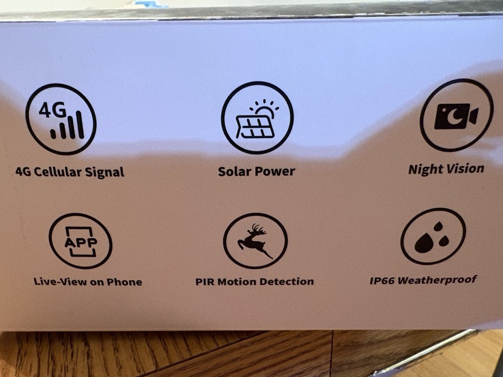 SEHMUA 4G LTE Cellular Trail Camera Solar Powered Battery