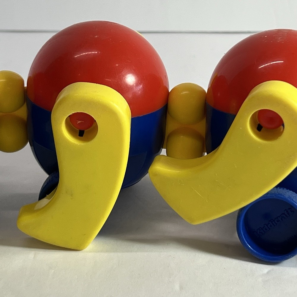 Vintage Kiddicraft Caterpillar Pull Toy Clatterpillar Pull Along Rare HTF