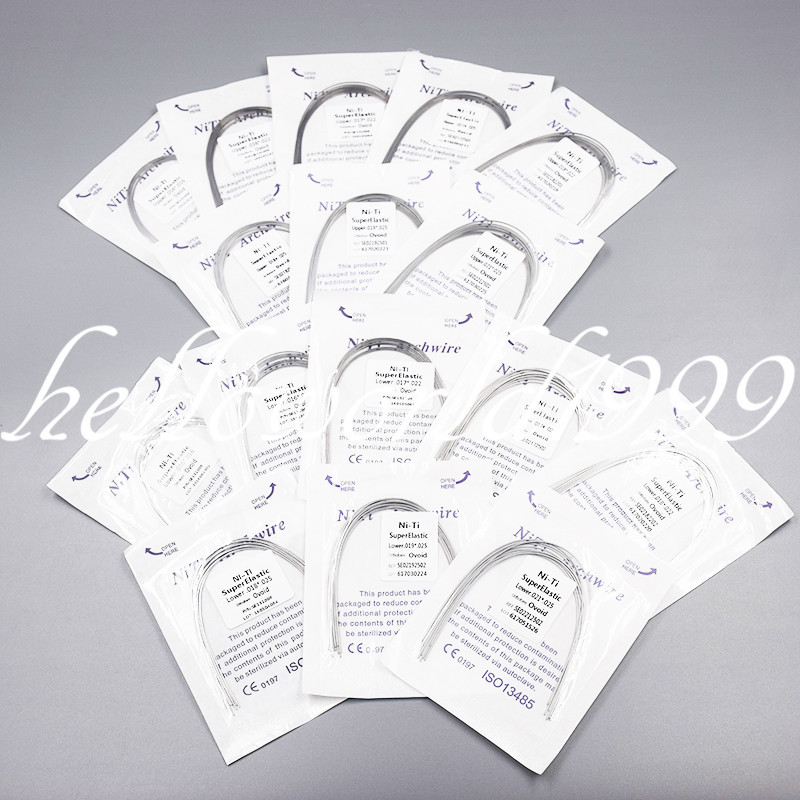 100/ Dental Orthodontic Super Elastic Arch Wire Rectangular Ovoid Upper Lower