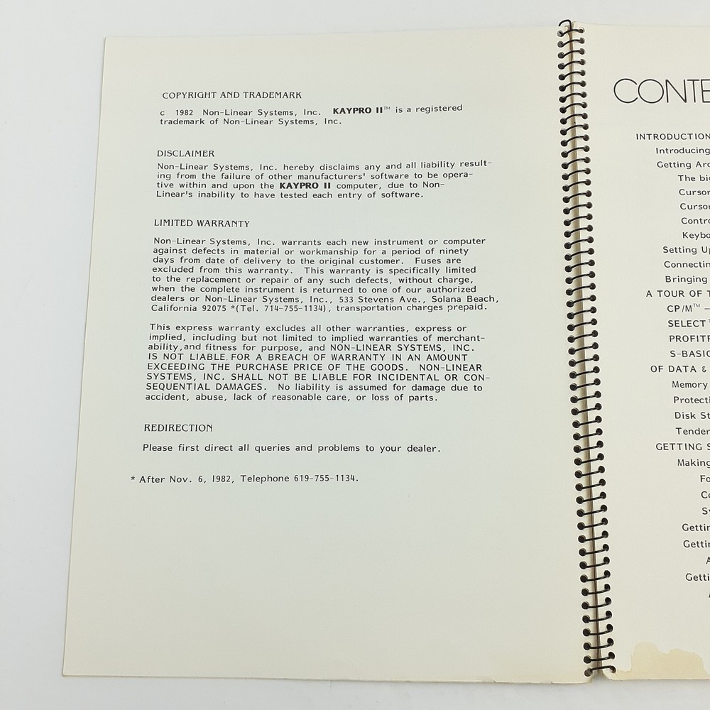 Lot of 4 KAYPRO II Users Guide Manuals Microsoft Basic S-Basic Select Profitplan