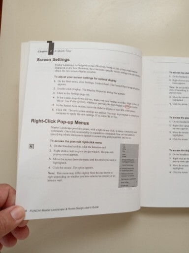 Punch Software Master Landscape Pro Home Design User's Guide Manual Only