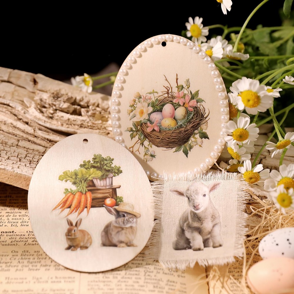 CATaireen Spring Easter Crafts Rub On Transfers Small 2 Sheets, Multicolor