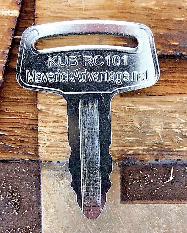 5 Ignition Keys RC101-53630 for Kubota Excavator Loader & Generator