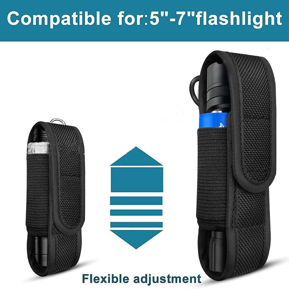 Flashlight Pouch LED Torch Protective Cover Nylon Protective Cover For Camping