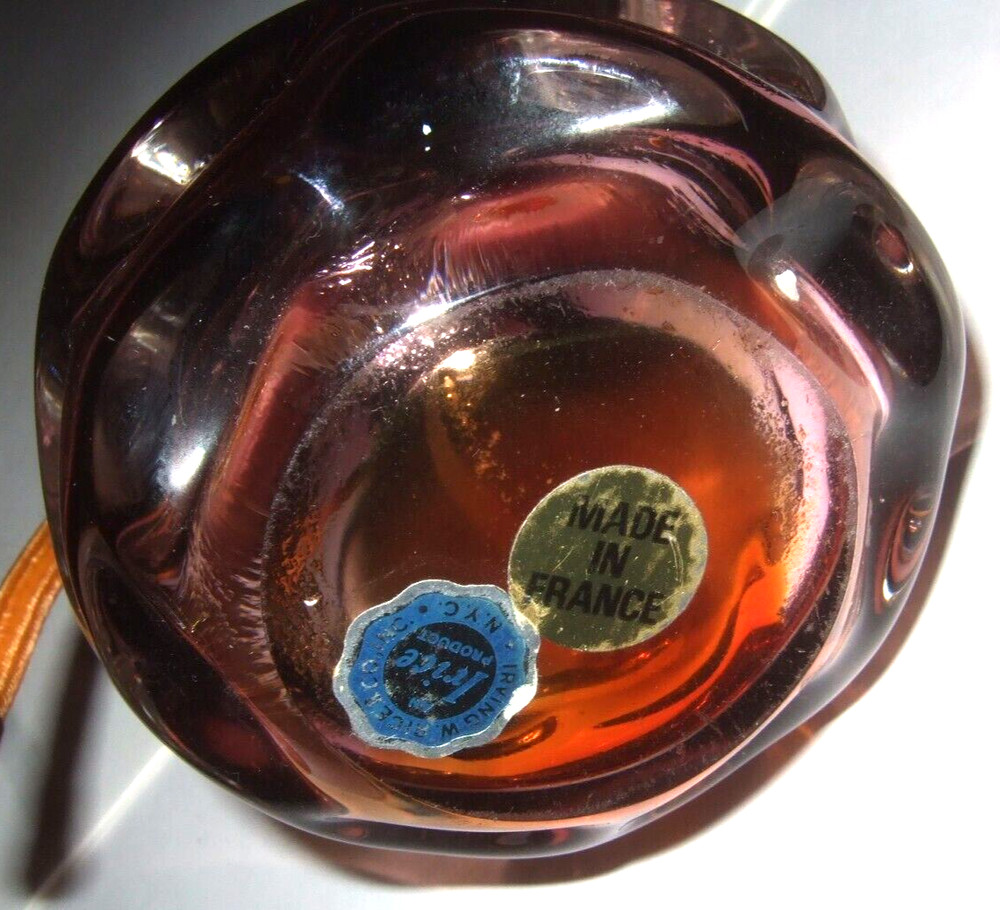 Glass Perfume Bottle IRICE 1960's Vanity Accessory