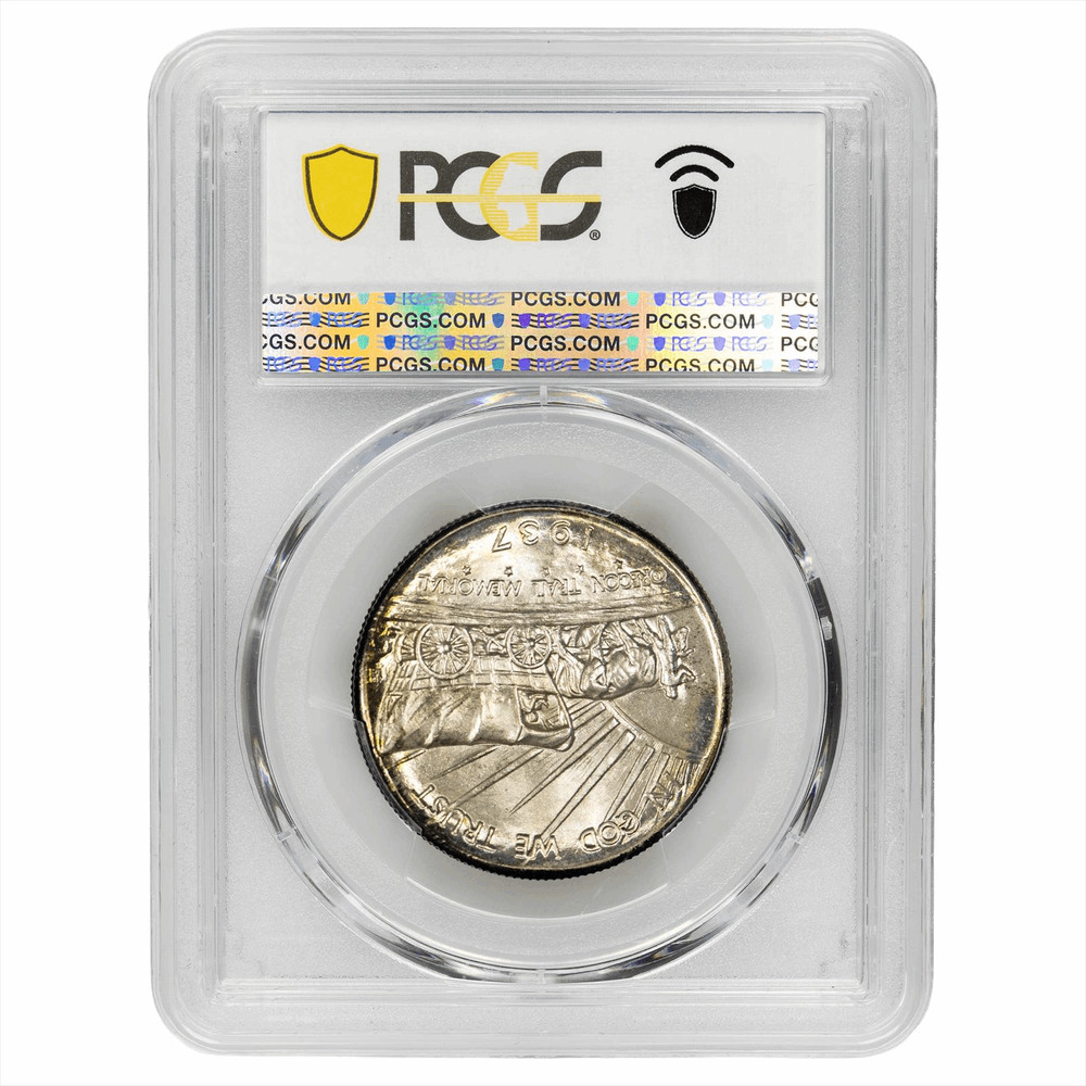 1937D Oregon Commemorative Half Dollar 50C PCGS MS 67 CAC