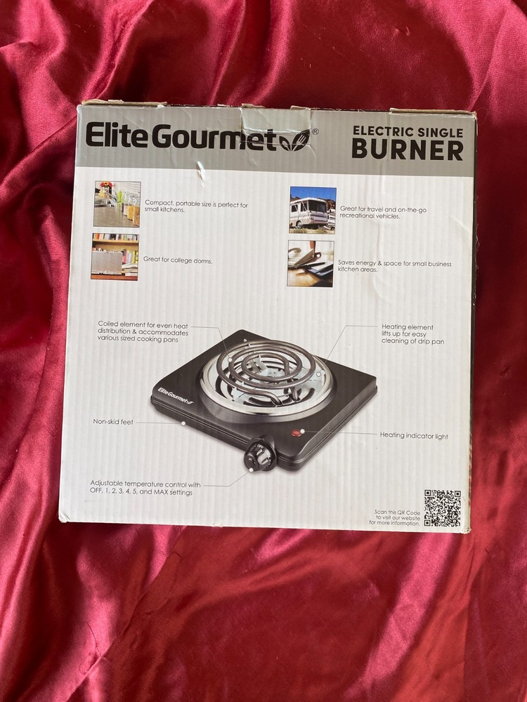 Elite Gourmet Single Electric Burner