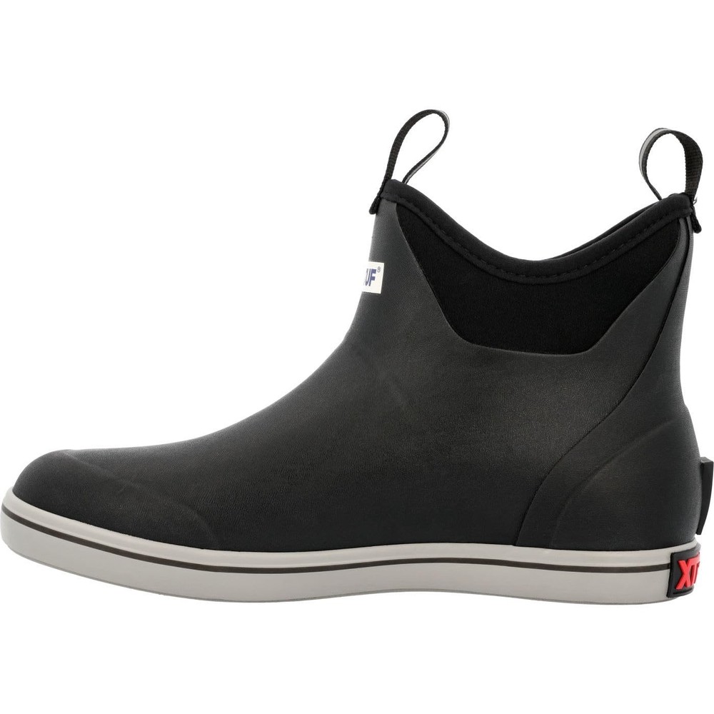 Xtratuf Mens Fleece Lined Ankle Deck Boot Waterproof Black Size 13 Pull On Boot