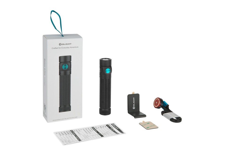 Olight Baton 4 Pro Matte Black CW Dual Switch Compact EDC Flashlight, 1600-Lumen