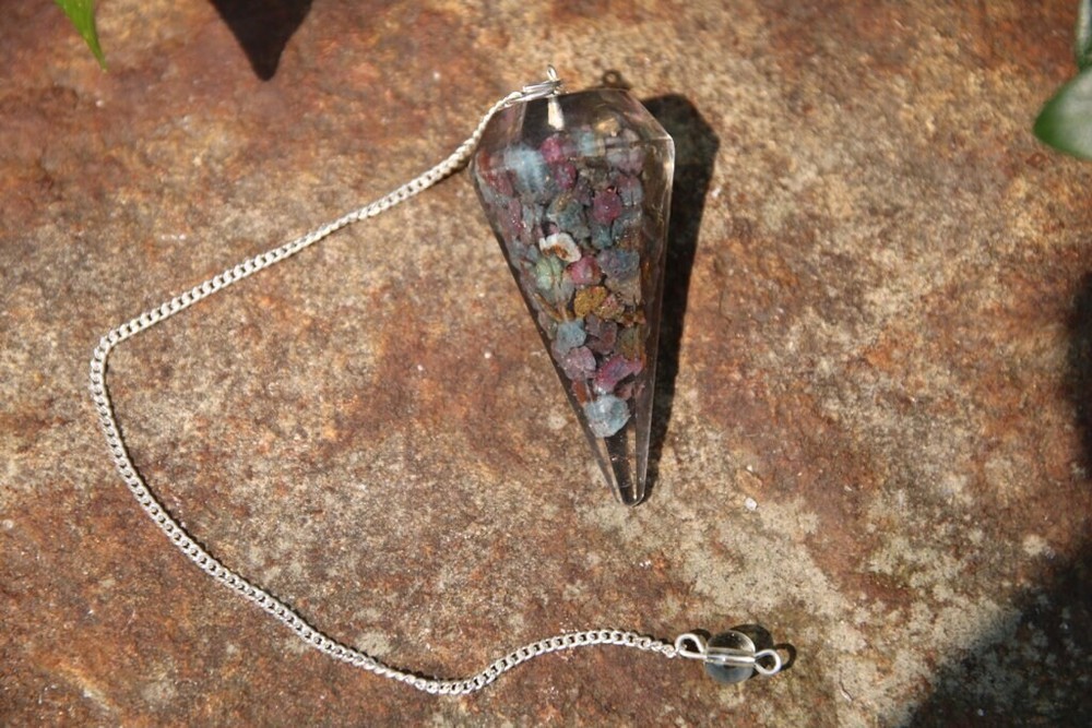 Ruby Kyanite Organite 2" Tapered Pendulum