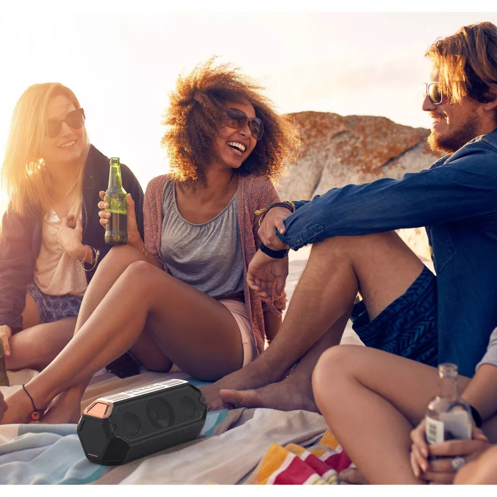 Altec Lansing HydraBoom Bluetooth Speaker - Black