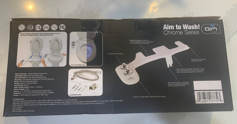 Aim to Wash Universal Bidet Attachment