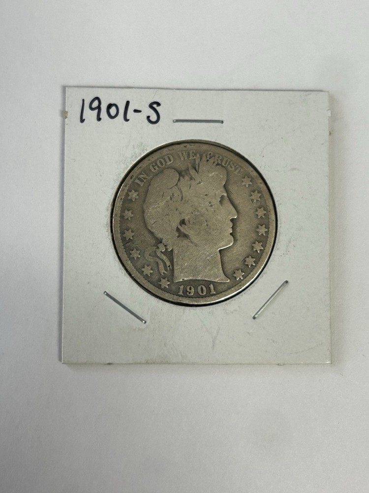 1901 S 50C Barber Half Dollar