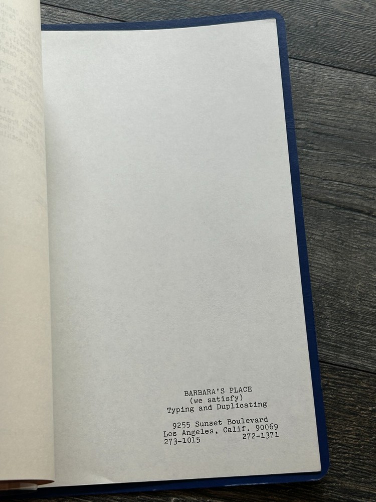 SEARCH TV Show Script The Mattson Papers Final Draft Jan 4 1973 Don Balluck