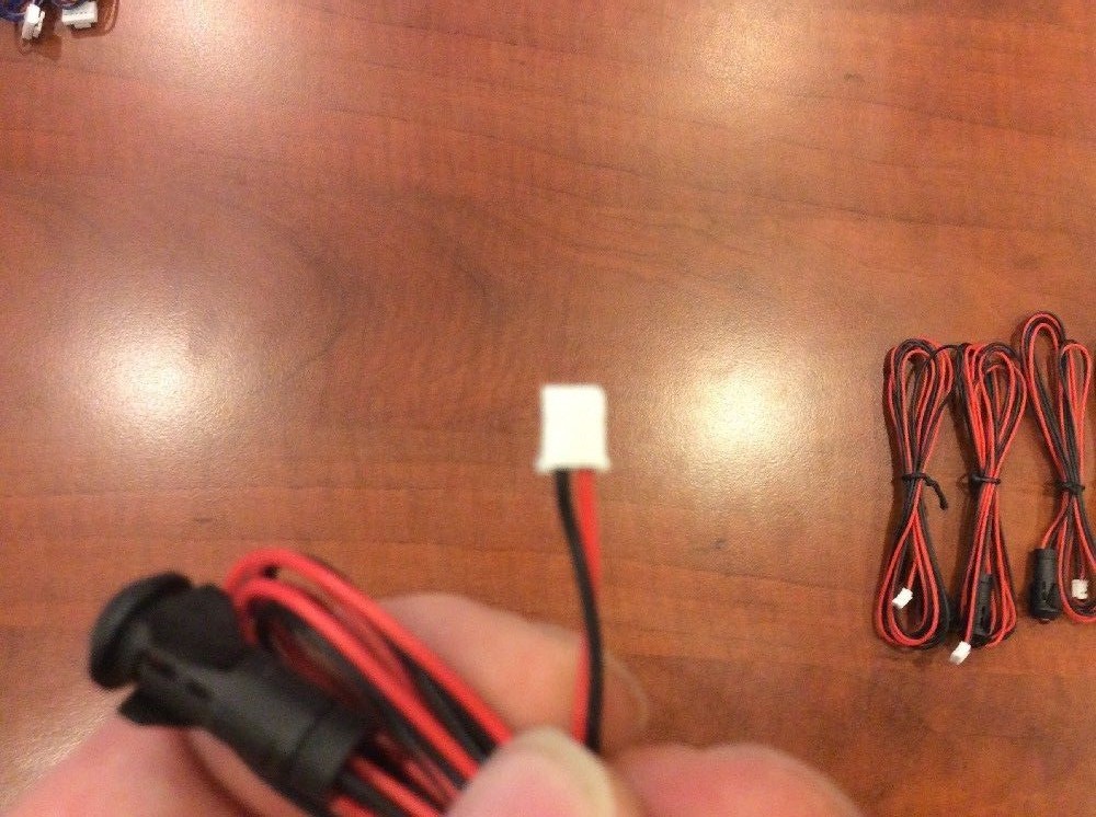 5 Pack - DEI Avital Python Code Directed Crimestopper 2 Pin LED Harness Red LED