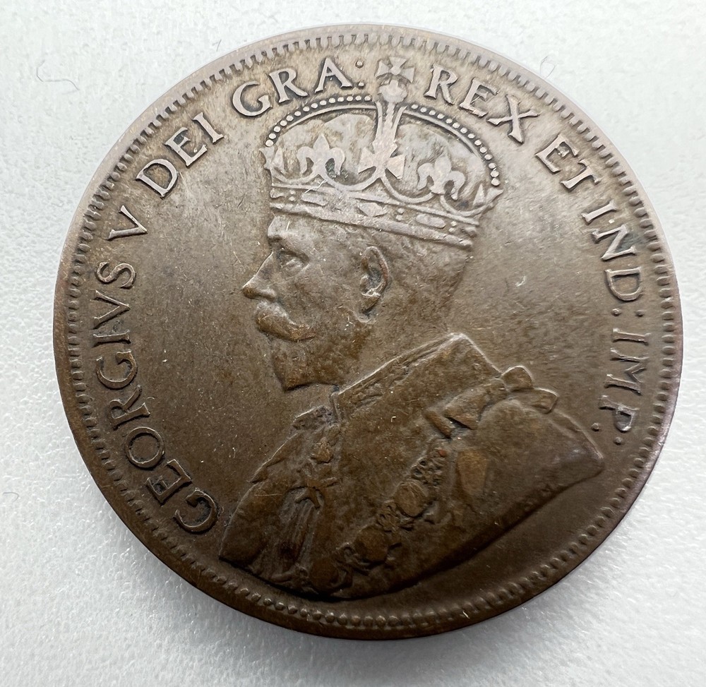 1919 Canada One Cent  Large.   King George
