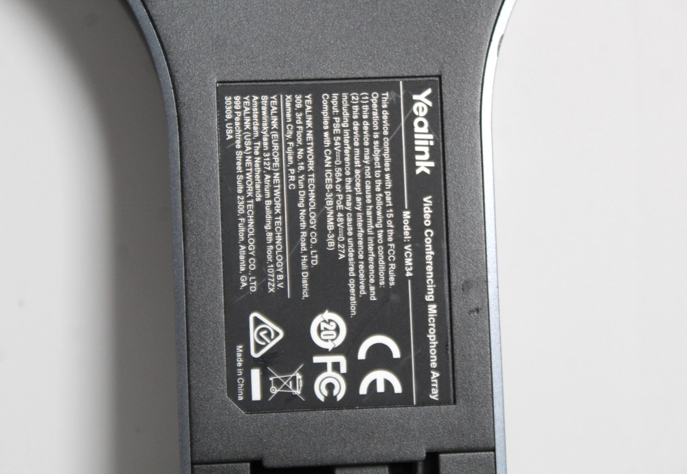 Yealink VCM34 Video Conferencing Microphone Array