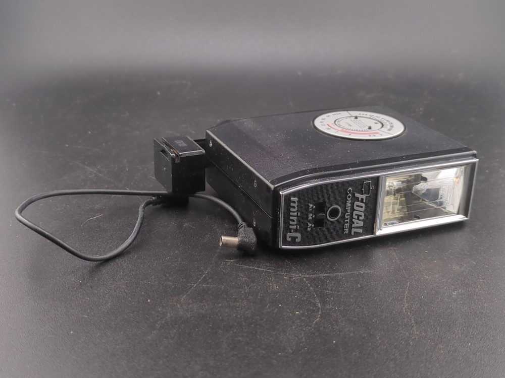 K Mart Focal Computer mini-C Camera Flash Unit Vintage Accessory Untested