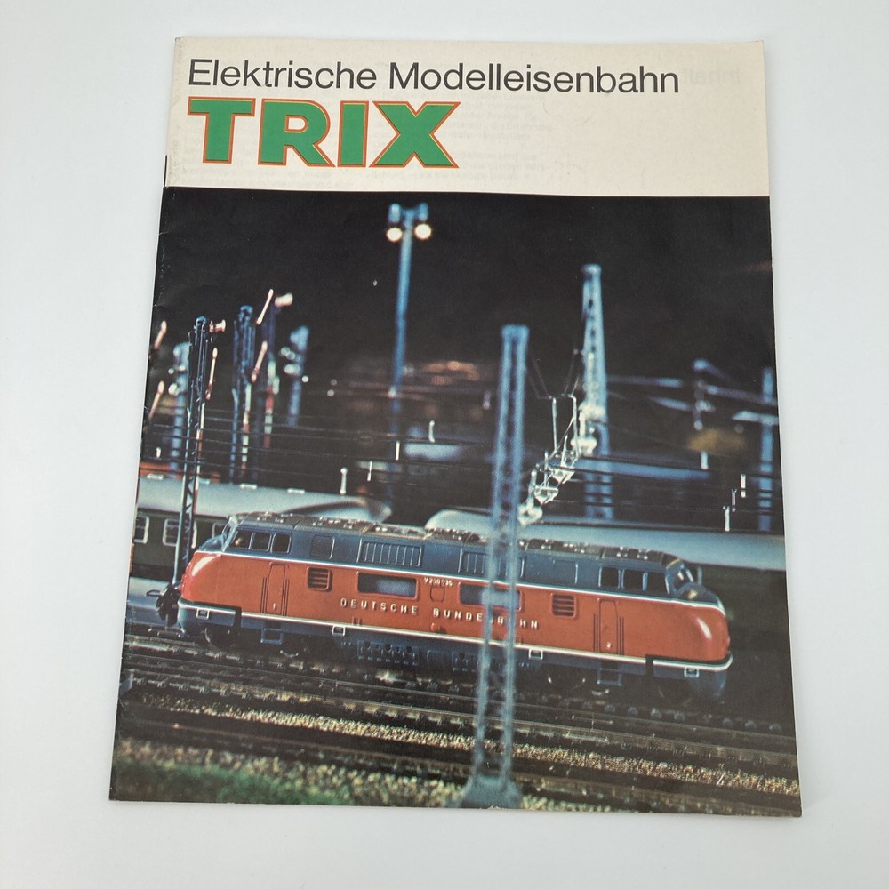 Trix Electric Model Train Railway Catalog 1966 German with Insert