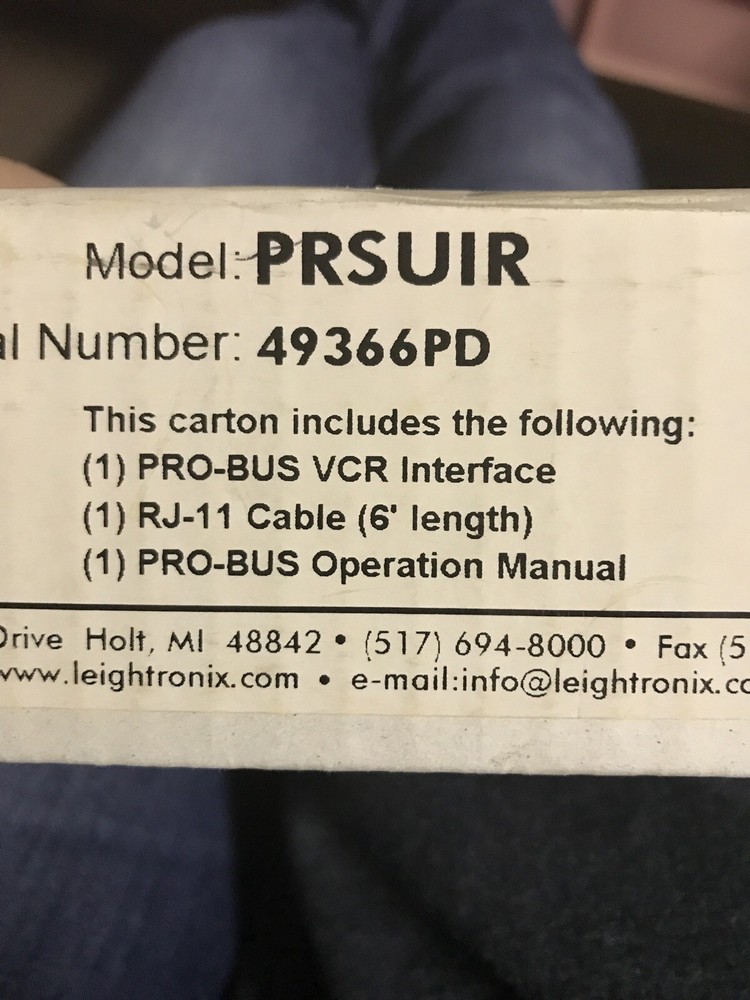 leightronix Control Products Prsuir 49366PD