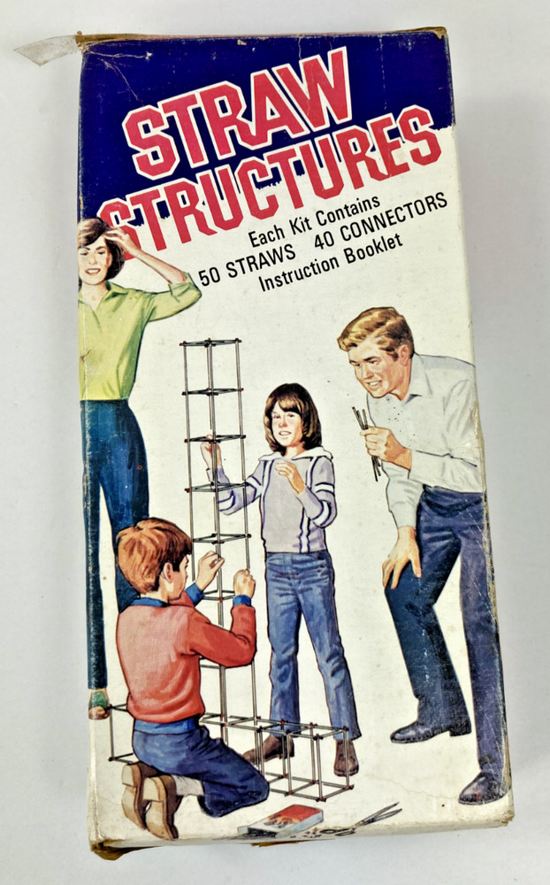 Vintage Game Caltoy Straw Structures